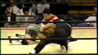 UWF Hamada 9 1991 MASA MICHINOKU vs Sakigake Gantetsu [upl. by Aihsoem]