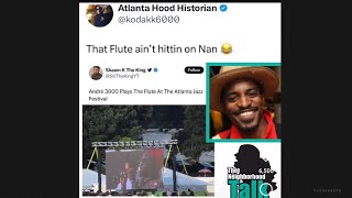 Andre 3000 performs playing the flute at the Atlanta jazz festival 😳 [upl. by Llydnek]