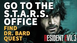 Go to the STARS Office Resident Evil 3 Find Dr Bard in STARS Office [upl. by Eimmac174]