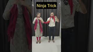 Scrap knot In Neck Trick  challenge funny entertainment [upl. by Namar]