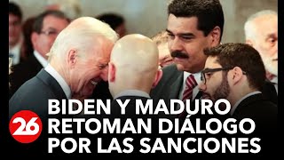 Biden y Maduro inician conversaciones para levantar temporalmente las sanciones contra Venezuela [upl. by Draper]