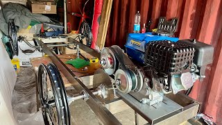 Cyclekart Build Part 4 Fitting Pit Bike Wheels [upl. by Ruckman]