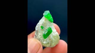 Green EmeraldCrystals  EmeraldSpecimen  FineMineral [upl. by Laux105]