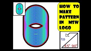 How to make a Pattern in MSW LogoLOGO command for Cylinder PatternMSW logo command for class 4amp5 [upl. by Elbys]