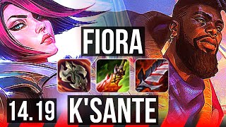 FIORA vs KSANTE TOP  Rank 5 Fiora 6 solo kills Legendary 1124  EUW Challenger  1419 [upl. by Avrenim]