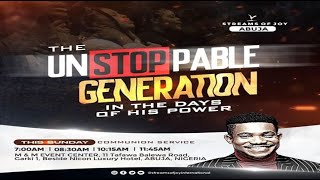 THE UNSTOPPABLE GENERATION  SUNDAY SERVICE  20TH OCTOBER 2024 [upl. by Nelad]