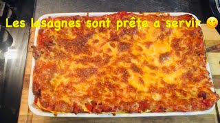 Recette de Lasagnes facile à faire 😀 [upl. by Jedthus]