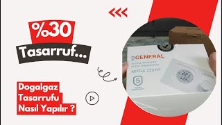 DOĞALGAZ TASARRUFU  General Life Mitra 220 RF Oda Termostatı Kurulumu   Oda Termostatı Montajı [upl. by Lait517]