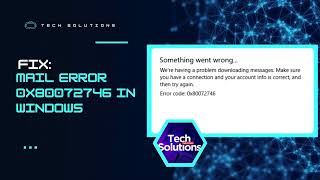 How to FIX  Mail Error 0x80072746 Windows 1110 [upl. by Eigriv]
