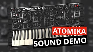 Cherry Audio Atomika Sound Demo NoTaking  Polivoks Synthesizer Emulation Plugin [upl. by Shere430]