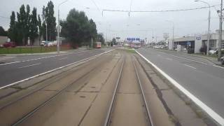 Tram line n4 Bratislava Slovakia in cab view part44 [upl. by Ytsim]