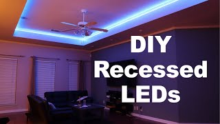 DIY Ceiling LED Lights Installation — DIY Builds [upl. by Alec]