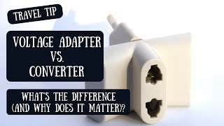 Voltage Adapter or Converter  Understanding the Difference amp Determining What You Need [upl. by Tertias496]