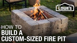 How To Build a CustomSized Fire Pit [upl. by Chaddy687]