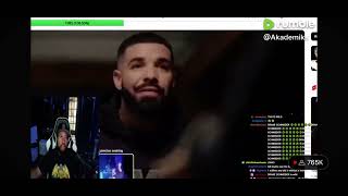 Akademiks Too Scared To Play Drake 17 Year Old On Stage Kiss Video [upl. by Briant]