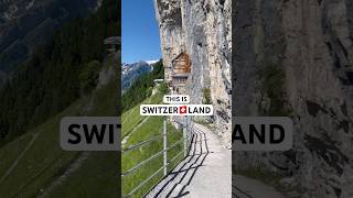 Switzerland’s Most Epic Cliffside Inn 😍 shorts travel nature [upl. by Bari743]