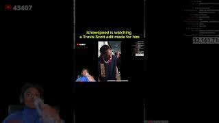 Ishowspeed reacts to his own Travis Scott edit 🥶🔥ishowspeed shorts travisscott goat [upl. by Alasteir177]