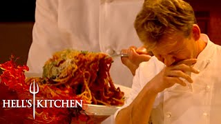 Gordon RIPPING Into Food For The First Time On Hells Kitchen [upl. by Iorio]