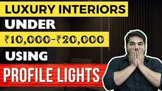 How to install Profile Light in Ceiling  Profile Lights in Staircase Design Part 2 [upl. by Neeluj]