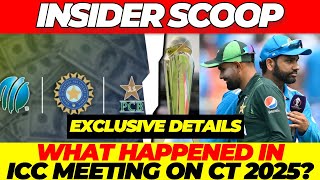 What HAPPENED In ICC Meeting Today regarding Champions Trophy PCB amp BCCI [upl. by Negyam]