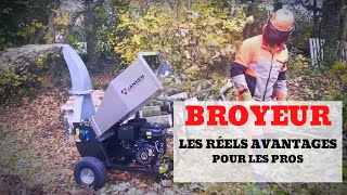 Test du broyeur de branches compacte professionnel JANSEN GTS 1500e [upl. by Mallis822]