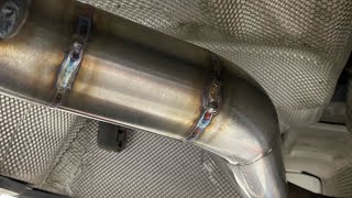 Audi A4 B8 18 TFSI Resonator Delete Exhaust [upl. by Ahtnammas110]