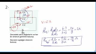 Dirençlerin paralel bağlanması problem çözümü 4 [upl. by Nirek]