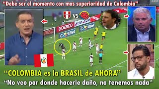 PREOCUPADOS PERIODISTAS PERUANOS ASUSTADOS de ENFRENTAR a COLOMBIA  PERU VS COLOMBIA HOY [upl. by Florenza223]