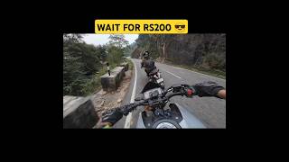 WAIT FOR RS200😎 FLYBY🥴viralvideo trending motovlog race rider rs200bs6 mt15 reel top [upl. by Ardnait]