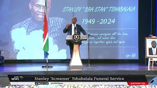 Stanley Tshabalala Funeral  He represented so much of what SA football is about Patrice Motsepe [upl. by Aifos]