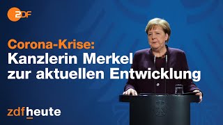 Bundeskanzlerin Angela Merkel zu Corona und der Situation in Deutschland [upl. by Eilrebma943]