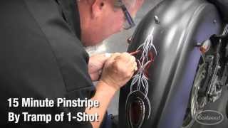 How To Pinstripe Like A Master with Pinstriping Pro Tramp Warner of 1Shot Paint at Eastwood [upl. by Ettezoj]