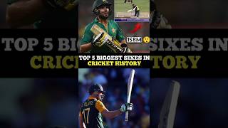 Biggest Sixes In The History Of Cricket  shorts youtubeshorts ytshorts shortsfeed cricket [upl. by Arvind961]