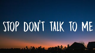 Tre Coast  Stop Dont Talk To Me Lyrics ft Lycia Faith [upl. by Ingrim]