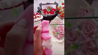 Handmade diy ribbon rose flower diy flowers decoration craft handmade gift shorts [upl. by Eirek461]