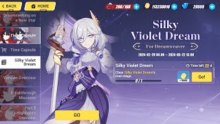 Honkai Impact 3rd Dreamweaver Silky Violet Dream Outfit Trial [upl. by Acinorav]