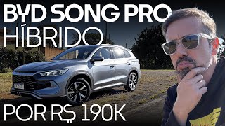 MUITA autonomia por menos de R 200k BYD Song Pro é plugin por preço de Compass e Corolla Cross [upl. by Atinid]