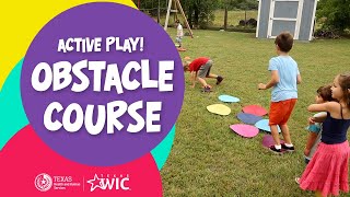 Physical Activity Games for Kids Obstacle Course [upl. by Garlaand]