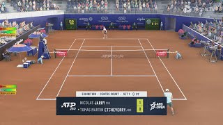 Nicolas Jarry VS Tomas Martin Etcheverry  Buenos Aires  Tennis Elbow 4 Mod XKT  Gameplay [upl. by Fin]