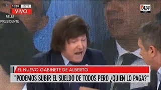 Sacan del aire a Javier Milei tras cruzarse con una periodista populista 071219 [upl. by Bohon]