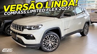 NOVO JEEP COMPASS LIMITED 13 TURBO 2022 EM DETALHES [upl. by Nailliw]