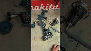 Power tools repairs how to open a Makita drill smashed hit hammer drill repair asmr insides [upl. by Alul796]