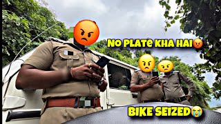 Cught by Cops 😰 socha ne tha aisa hoga💔 Bike seized 😭  Kawa h2r [upl. by Birch]