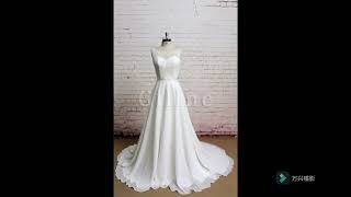 Abiti da sposa senza spalline gillneit [upl. by Ellerol]