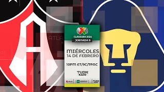 ATLAS VS PUMAS EN VIVO 🔴 JORNADA 9 LIGA MX CLAUSURA 2024 [upl. by Assirialc19]