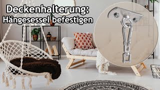 Deckenhalterung zur Befestigung von Hängesessel Liebesschaukel amp Hängematte  Amazon ☀️ Pina [upl. by Enilra]