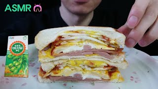 TOAST MUKBANG 토스트 베지밀비 ASMR EATING SOUNDS [upl. by Eentruok396]