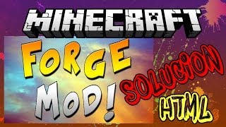 Minecraft FORGE Única Solución al Problema FML y Crasheo de Minecraft [upl. by Mannuela106]