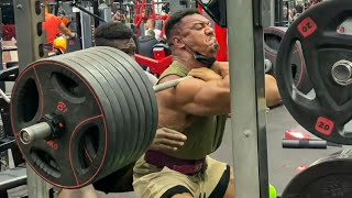 Larry Wheels Heaviest Front Squat Ever [upl. by Alakim]