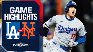 Dodgers vs Mets NLCS Game 4 Highlights 101724  MLB Highlights [upl. by Budge]